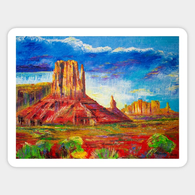 Monument Valley - Navajo territory Sticker by NataliaShchip